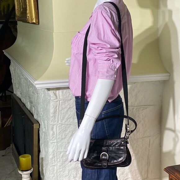 Fossil Mini Leather Handbag w/ detachable Shoulder Strap - Picture 6 of 10